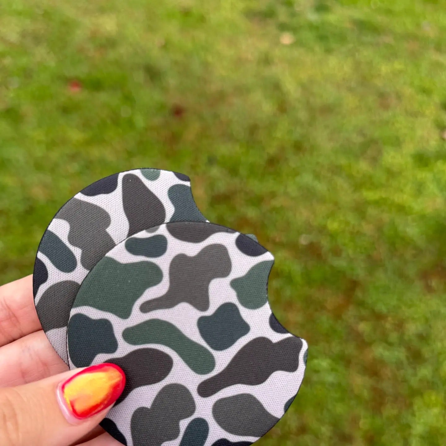 Camo Car Coaster Set